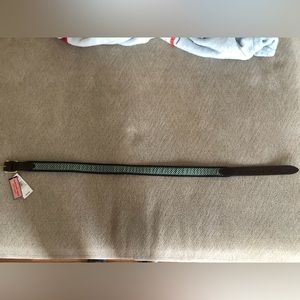 New Vineyard Vines size 34 micro whale canvas club belt (Charleston green)